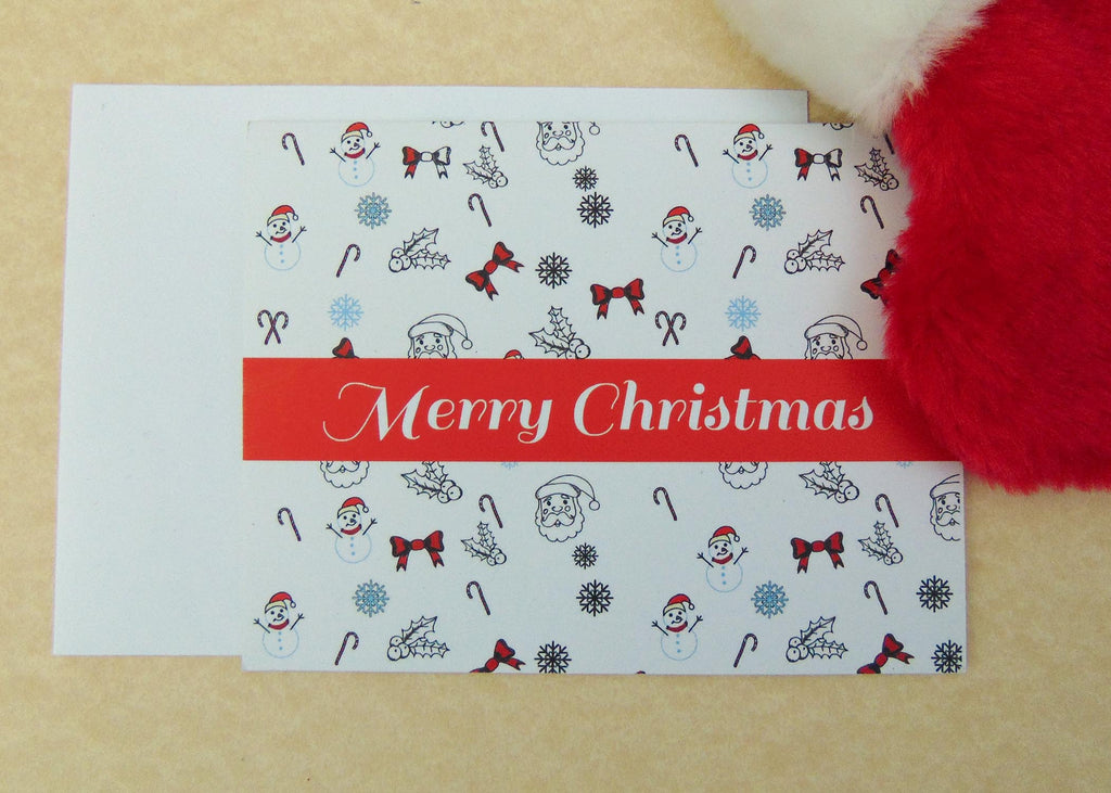 Printable Colouring Christmas Card