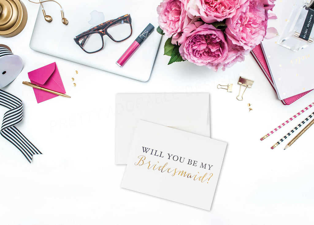 Will You Be Your Bridesmaid Foil Card Image2